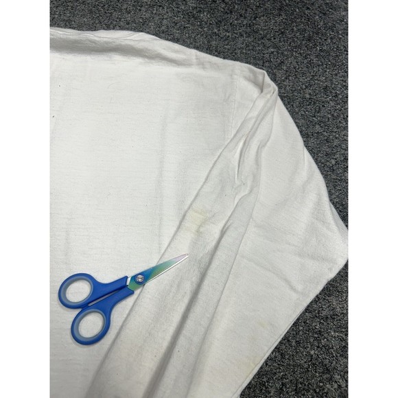 Vintage 80s Hard Rock Cafe Chicago Long-Sleeve White T-Shirt Size Large - Picture 10 of 11